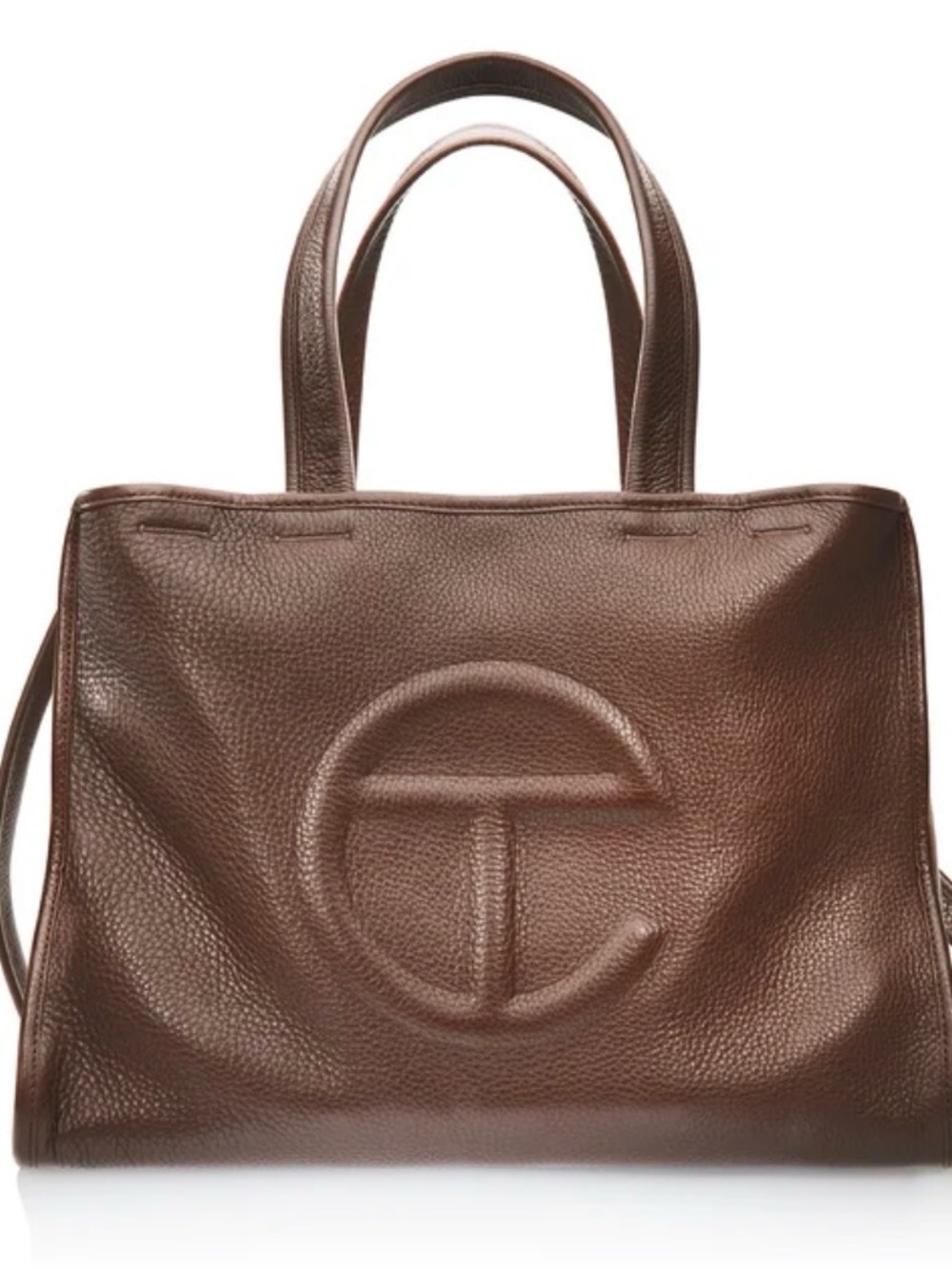 Telfar Brown Wilson Leather Medium Carry Bag Chocolate Tote